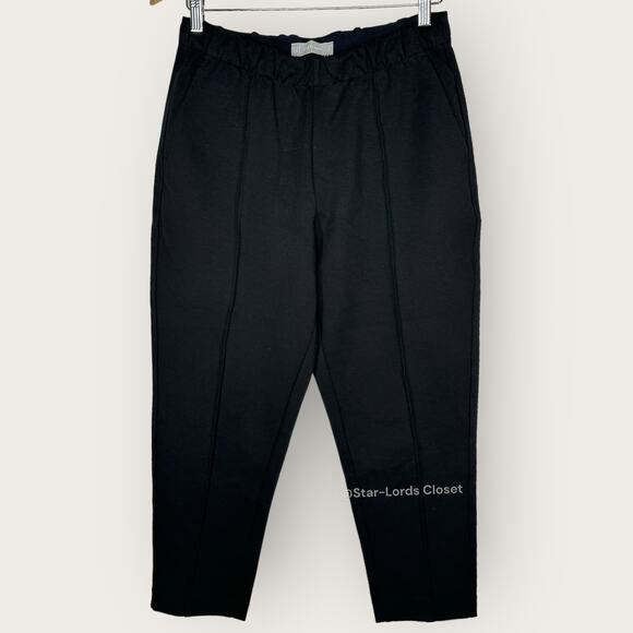Everlane The Dream Pants | Medium | Black Knit Pintuck Tapered Leg Minimalist - Picture 1 of 13